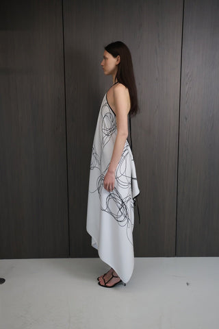 MESS White and Black Dress - Maison OrientMAETMaison OrientDress