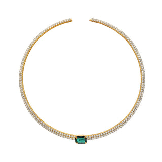MIDNIGHT CHOKER YELLOW GOLD AND WHITE - Maison OrientTALITAMaison OrientJewelry
