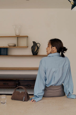 MIKI BAG - WALNUT (Suede) - Maison OrientAtelier MerandiMaison OrientHandbags