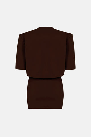 MIU T - SHIRT DRESS / BROWN - Maison OrientNAIAMaison OrientClothing