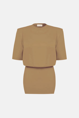 MIU T - SHIRT DRESS / LIGHT BROWN - Maison OrientNAIAMaison OrientClothing