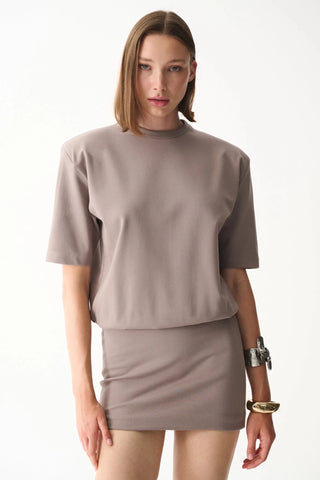MIU T - SHIRT DRESS / STONE - Maison OrientNAIAMaison OrientClothing