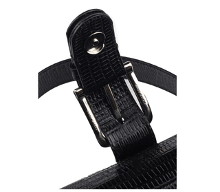 MOE - Black Lizard Embossed Bag - Maison OrientDania ShinkarMaison OrientHandbags