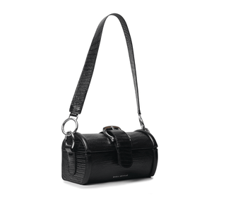 MOE - Black Lizard Embossed Bag - Maison OrientDania ShinkarMaison OrientHandbags