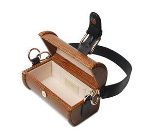 MOE - Caramel Lizard Embossed Bag - Maison OrientDania ShinkarMaison OrientHandbags