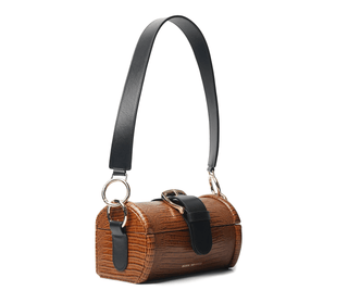 MOE - Caramel Lizard Embossed Bag - Maison OrientDania ShinkarMaison OrientHandbags