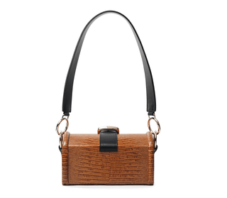 MOE - Caramel Lizard Embossed Bag - Maison OrientDania ShinkarMaison OrientHandbags