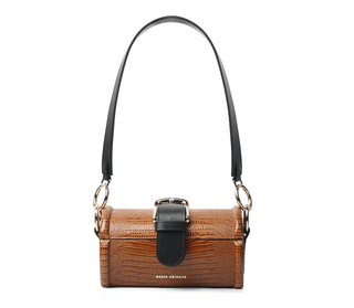 MOE - Caramel Lizard Embossed Bag - Maison OrientDania ShinkarMaison OrientHandbags