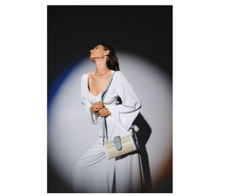 MOE - Lamb/ Aqua/ White Bag - Maison OrientDania ShinkarMaison OrientHandbags