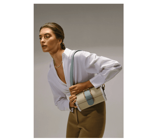 MOE - Lamb/ Aqua/ White Bag - Maison OrientDania ShinkarMaison OrientHandbags