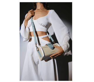 MOE - Lamb/ Aqua/ White Bag - Maison OrientDania ShinkarMaison OrientHandbags