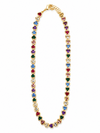 Multi Color Stone Heart Necklace - Maison OrientRomy CollectionMaison OrientNecklace