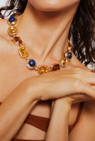 Myndos Lapis Crystal Necklace - Maison OrientNinonMaison OrientJewelry