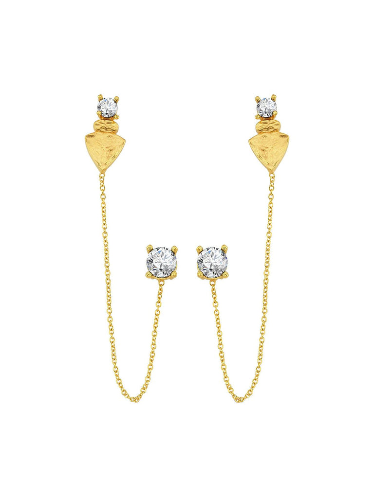 NADIA WHITE DUE EARRINGS - Maison OrientBodhitaMaison OrientJewelry