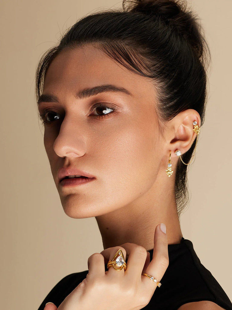 NADIA WHITE DUE EARRINGS - Maison OrientBodhitaMaison OrientJewelry