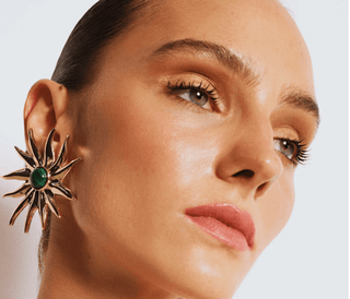 Ninon Mehry Malachite Sun Earrings - Maison OrientNinonMaison OrientJewelry