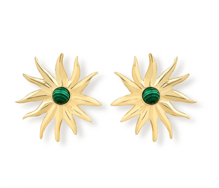 Ninon Mehry Malachite Sun Earrings - Maison OrientNinonMaison OrientJewelry