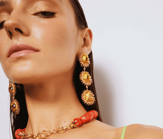 Ninon Sun Yellow Trio Earrings - Maison OrientNinonMaison OrientJewelry