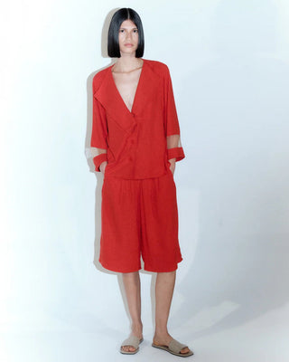 PALMER SHORTS RED - Maison OrientVEPLENMaison OrientClothing