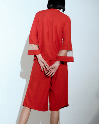 PALMER SHORTS RED - Maison OrientVEPLENMaison OrientClothing