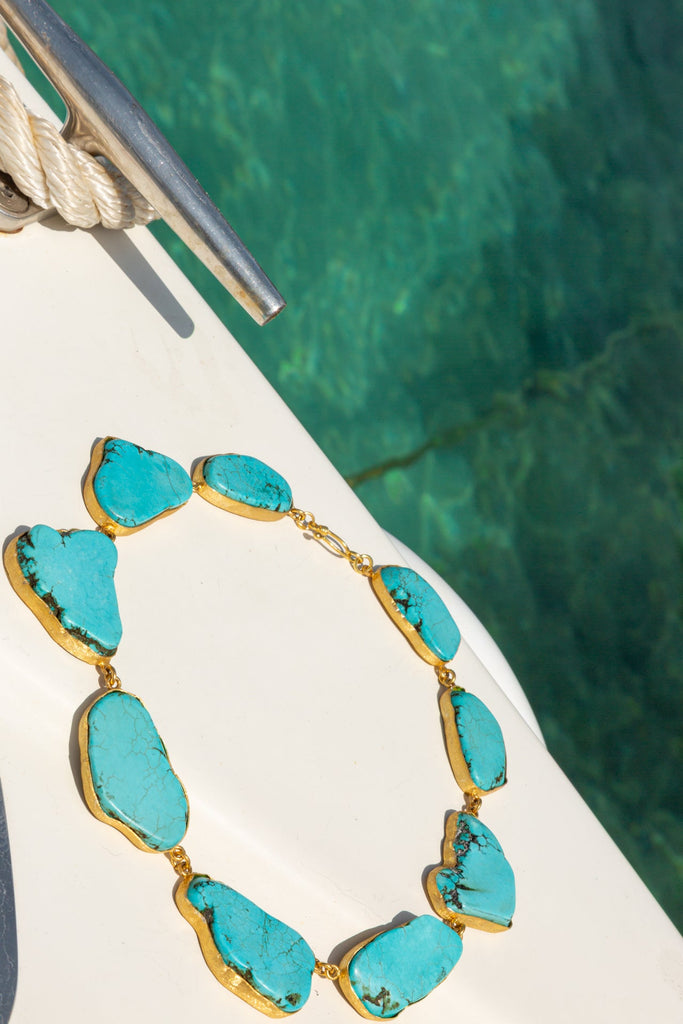 PALOMA in Turquoise - Maison OrientChadia HamatiMaison OrientNecklaces