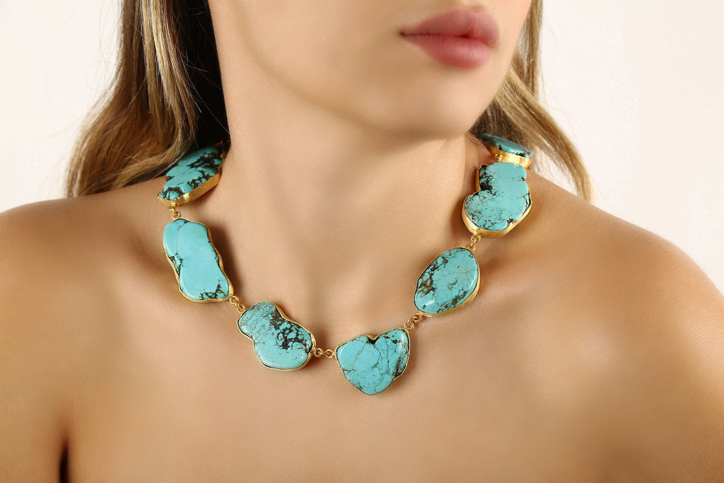 PALOMA in Turquoise - Maison OrientChadia HamatiMaison OrientNecklaces
