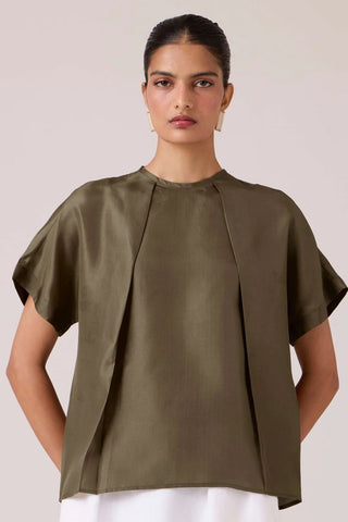 Pam Olive Silk Top - Maison OrientThe Summer HouseMaison OrientShirts & Tops
