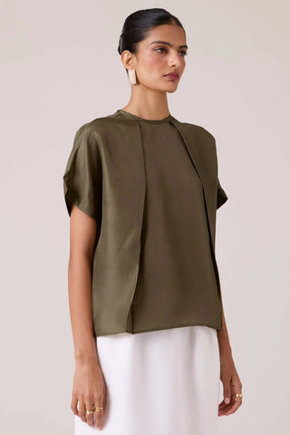 Pam Olive Silk Top - Maison OrientThe Summer HouseMaison OrientShirts & Tops