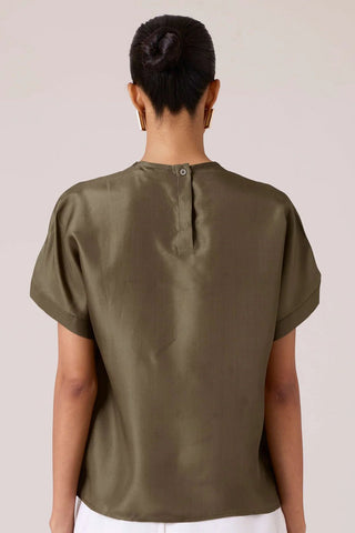 Pam Olive Silk Top - Maison OrientThe Summer HouseMaison OrientShirts & Tops