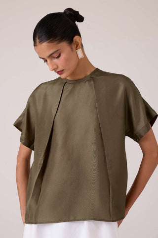 Pam Olive Silk Top - Maison OrientThe Summer HouseMaison OrientShirts & Tops