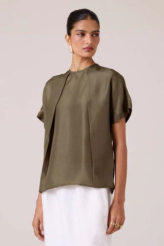 Pam Olive Silk Top - Maison OrientThe Summer HouseMaison OrientShirts & Tops