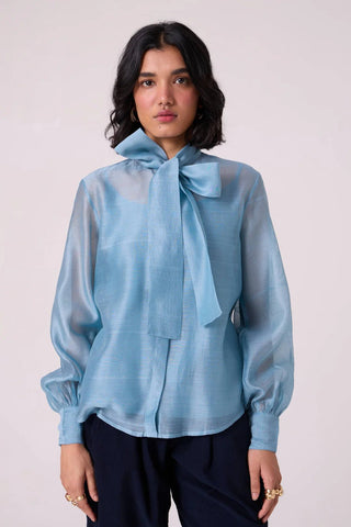 Pavel Blue Handwoven Shirt - Maison OrientThe Summer HouseMaison OrientShirts & Tops