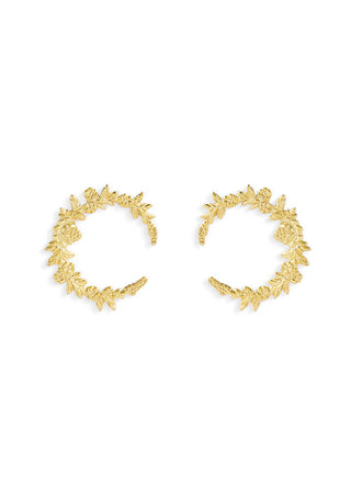 Floral Crescent Earring