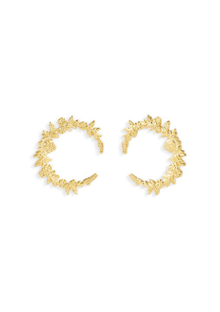 Floral Crescent Earring
