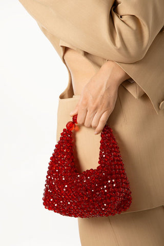 Pomegranate medium Jodie beaded tote bag - Maison Orient0711 TbilisiMaison OrientTote Bag