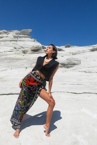 Prama Black Sarong - Maison OrientWEMAVEMaison OrientScarves