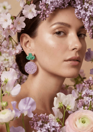 PURPLE LOTUS in Amethyst - Maison OrientChadia HamatiMaison OrientEarring