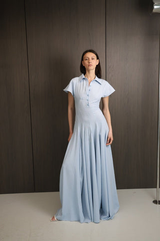 RAINA Light Blue Maxi Dress - Maison OrientMAETMaison OrientDress