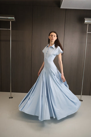 RAINA Light Blue Maxi Dress - Maison OrientMAETMaison OrientDress