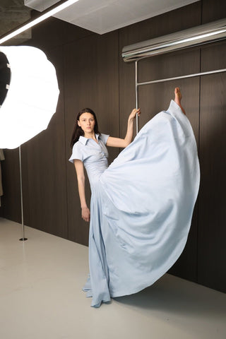 RAINA Light Blue Maxi Dress - Maison OrientMAETMaison OrientDress