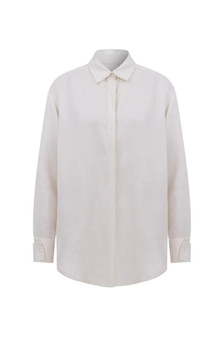 Ravenna Linen Shirt in White - Maison OrientNazli CerenMaison OrientClothing