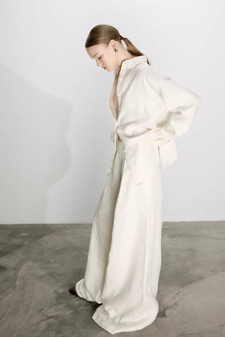 Ravenna Linen Shirt in White - Maison OrientNazli CerenMaison OrientClothing