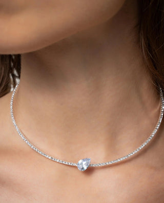 RESURRECTION CHOKER SILVER AND WHITE - Maison OrientTALITAMaison OrientJewelry