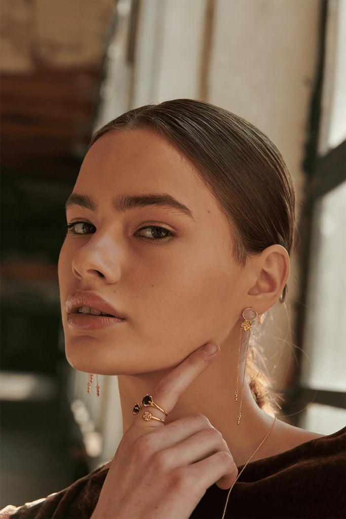 ROZA MYSTICA PINK EARRINGS - Maison OrientBodhitaMaison OrientJewelry