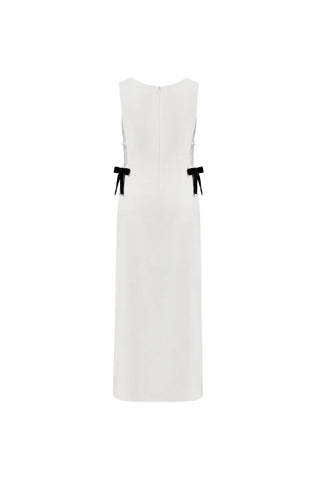 Sabine Midi Crepe Gown in Ivory - Maison OrientNazli CerenMaison OrientDress