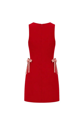 Sabine Mini Crepe Gown in Paprika Red - Maison OrientNazli CerenMaison OrientDress