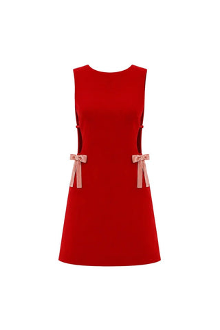 Sabine Mini Crepe Gown in Paprika Red - Maison OrientNazli CerenMaison OrientDress