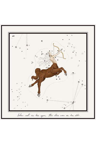Sagittarius Printed Satin Scarf - Maison OrientThe Summer HouseMaison OrientScarves