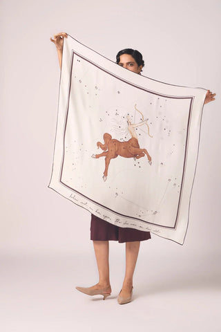Sagittarius Printed Satin Scarf - Maison OrientThe Summer HouseMaison OrientScarves