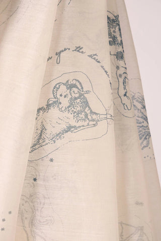 Saiph Zodiac Print Handwoven Saree - Maison OrientThe Summer HouseMaison OrientDresses